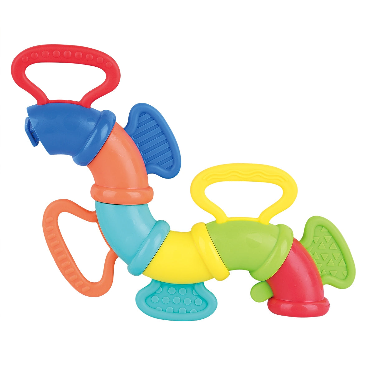 Flexible teether ring for toddlers