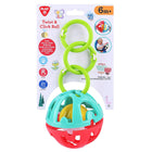 Rattling ball for hanging on a stroller