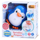 Penguin Splashes to the Bathtub