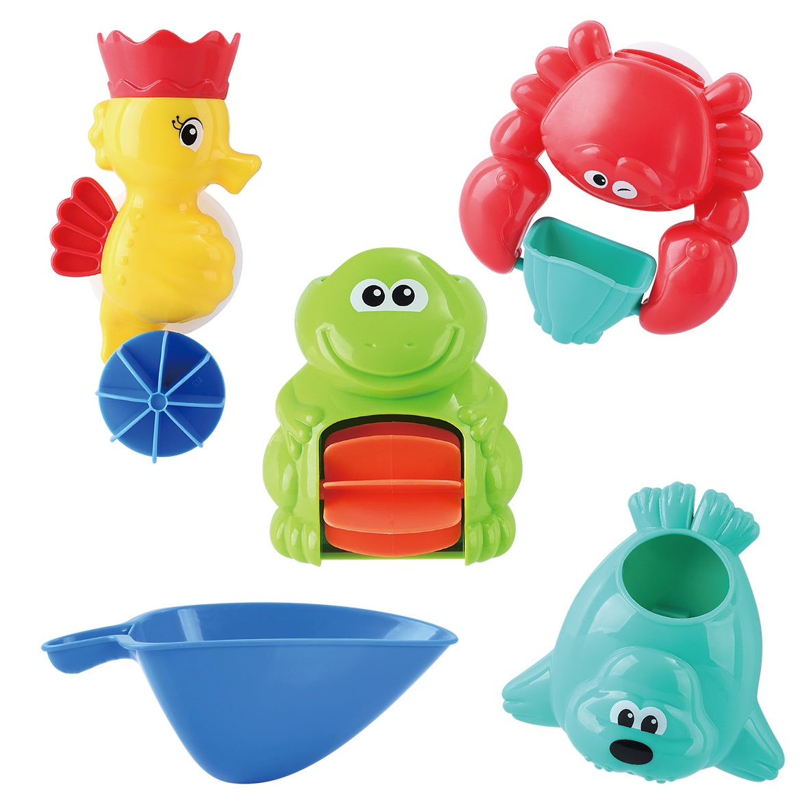 סט חיות ים עם וואקום לאמבטיה