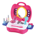 19-piece portable beauty salon suitcase