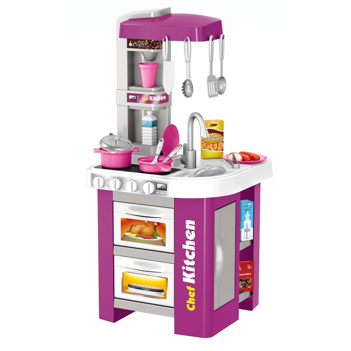 מטבח סגול קסם המים אור וצליל 49 חלקים