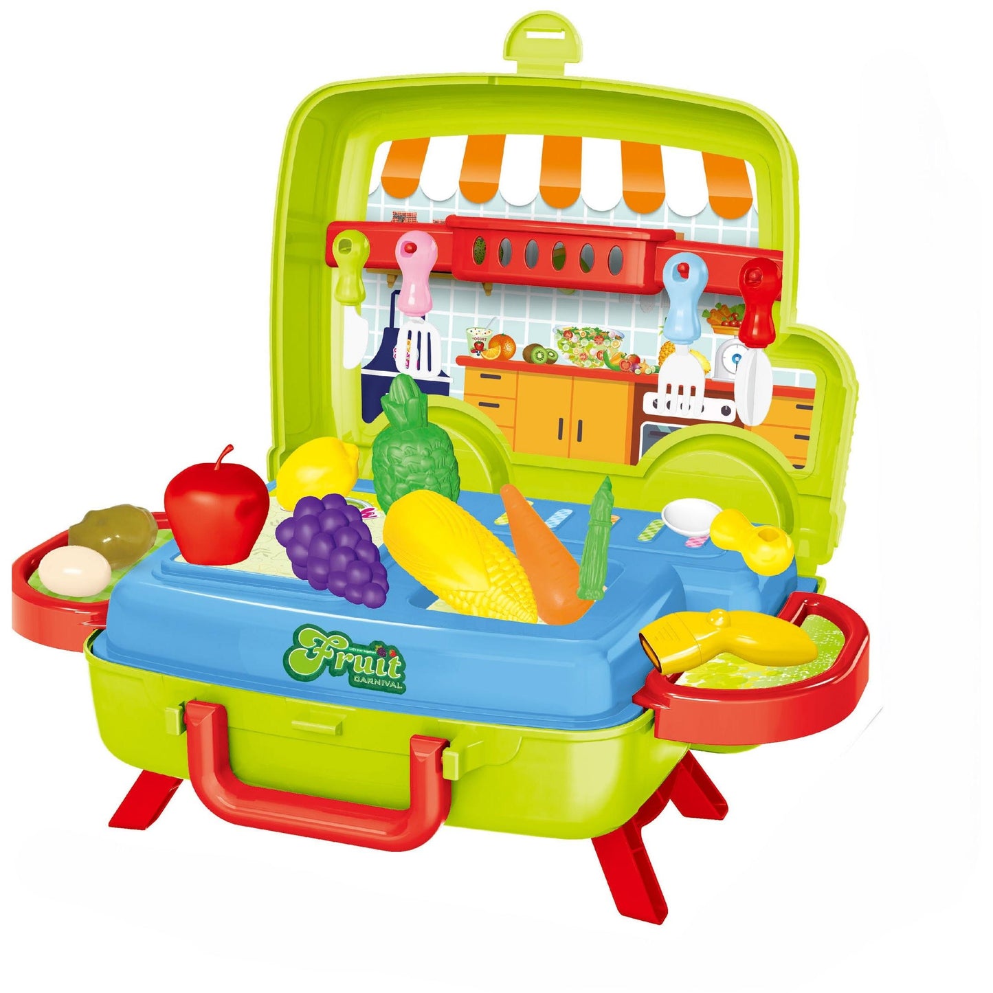 מזוודת פירות בצורת מכונית 21 חלקים