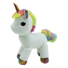 White furry unicorn doll 43 cm