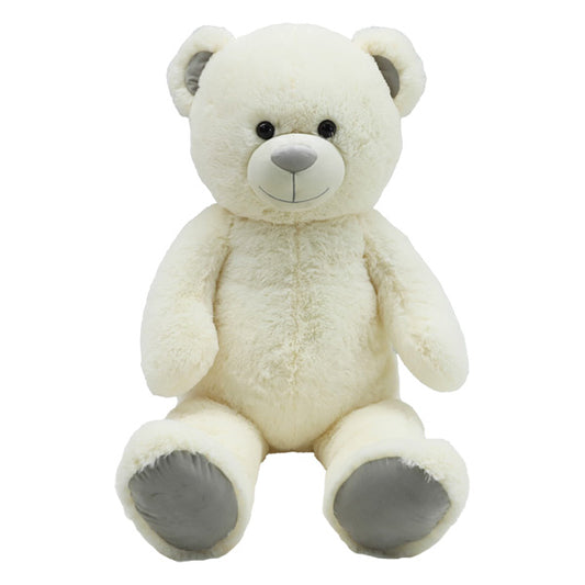 בובת דב לבן יושב פרווה 100 סמ