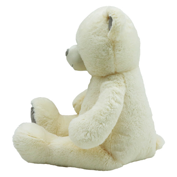 בובת דב לבן יושב פרווה 100 סמ