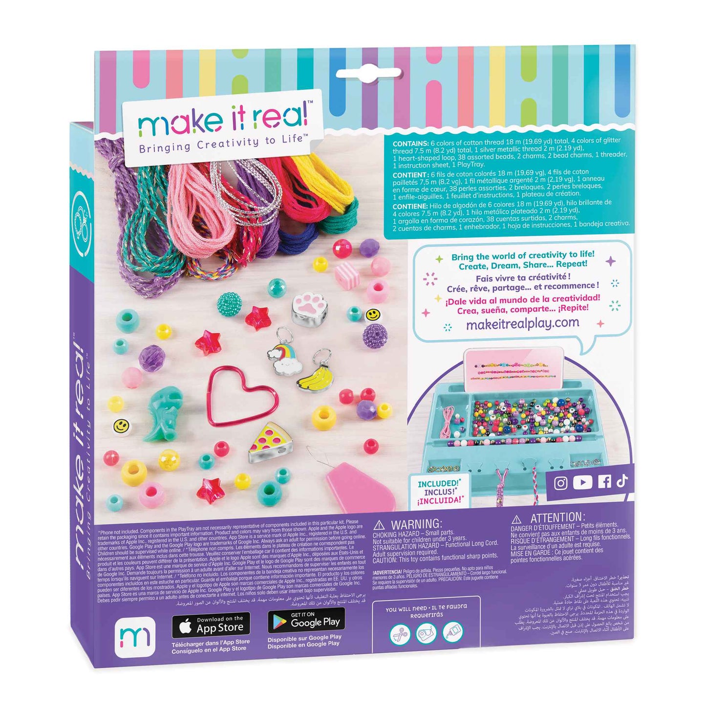 ערכת יצירה הכנת צמידים 57 חלקים