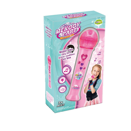 מיקרופון לילדים ורוד עם שירים