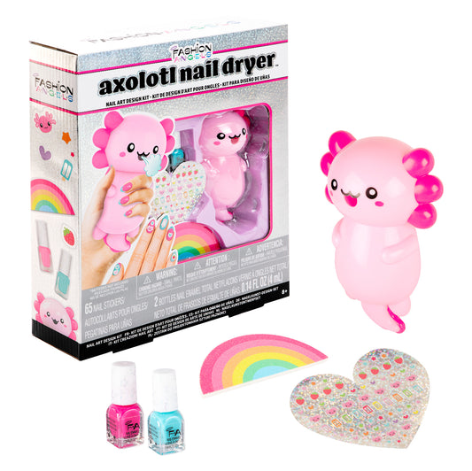 Nail design kit with dryer