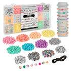 Pastel beads, animal beads, and alphabet beads kit