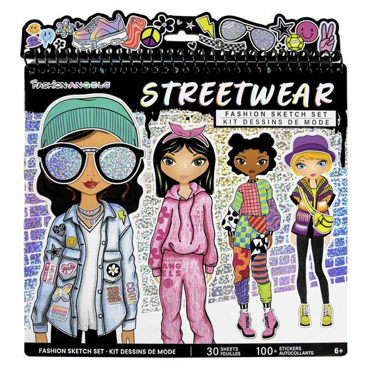 Set of street fashion sketches
