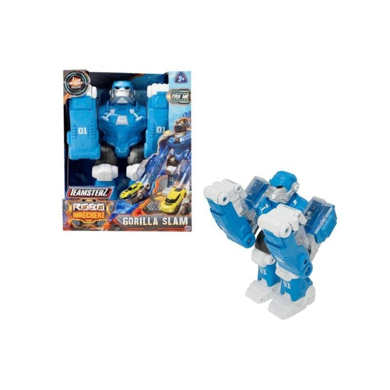 רובוט גורילה עם אורות וצלילים ומכונית