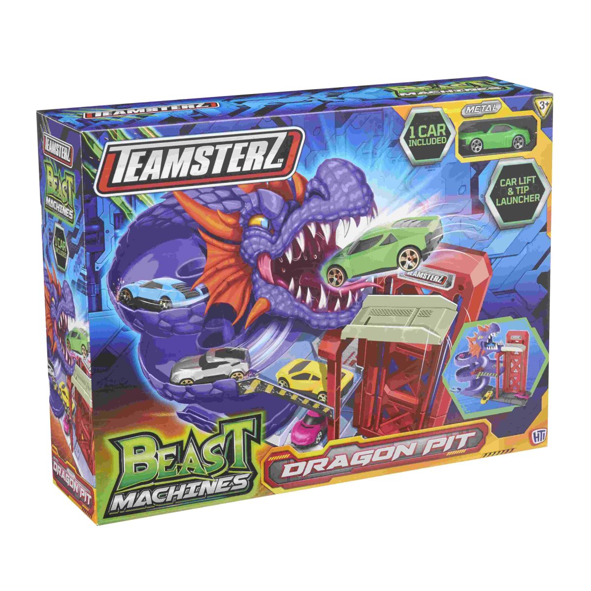 מסלול מכוניות דרקון עם מכונית