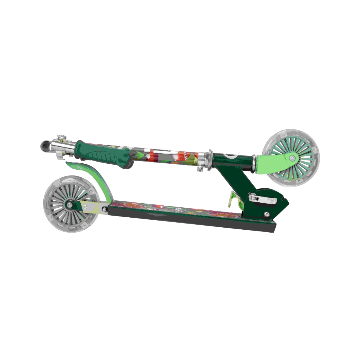 קורקינט מתקפל 2 גלגלים דינוזאור ירוק