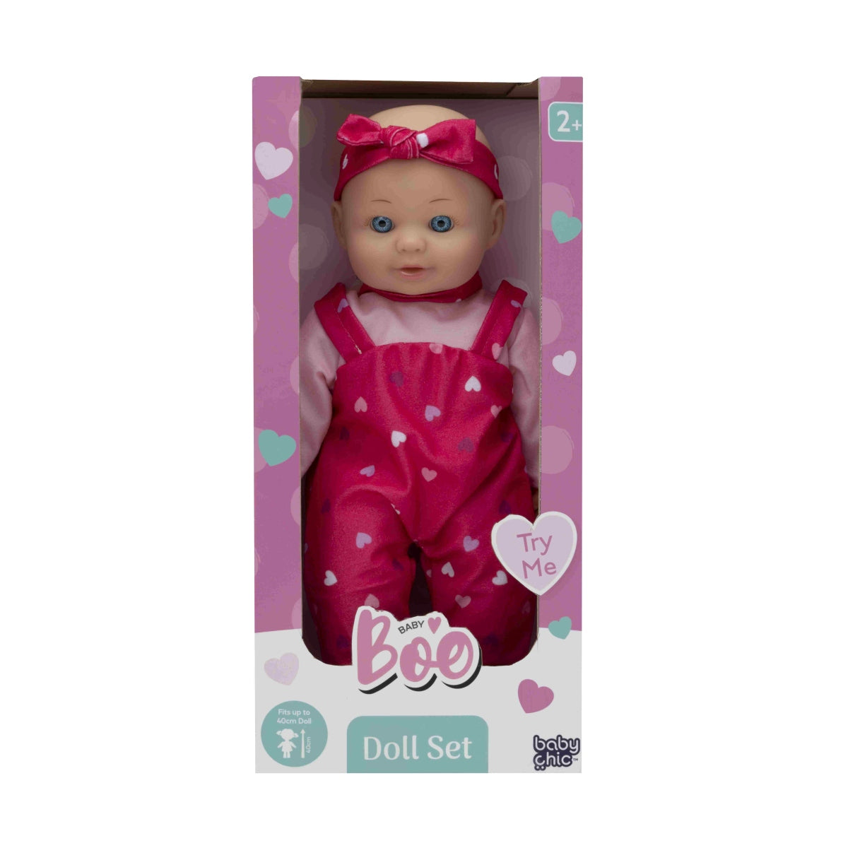 בובה עם אפקטים קוליים 40 סמ לבבות