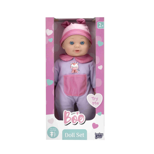 בובה עם אפקטים קוליים 40 סמ סגול