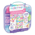 Large craft suitcase for making beaded bracelets
