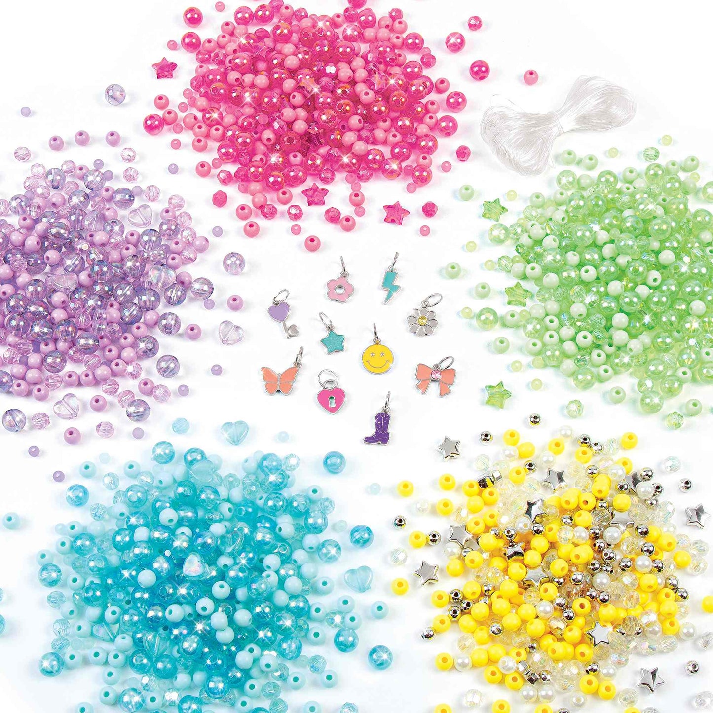 מזוודת יצירה גדולה להכנת צמידי חרוזים