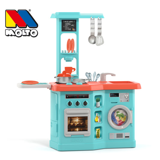 מטבח כחול לילדים עם אביזרים