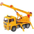 Yellow crane truck - MAN