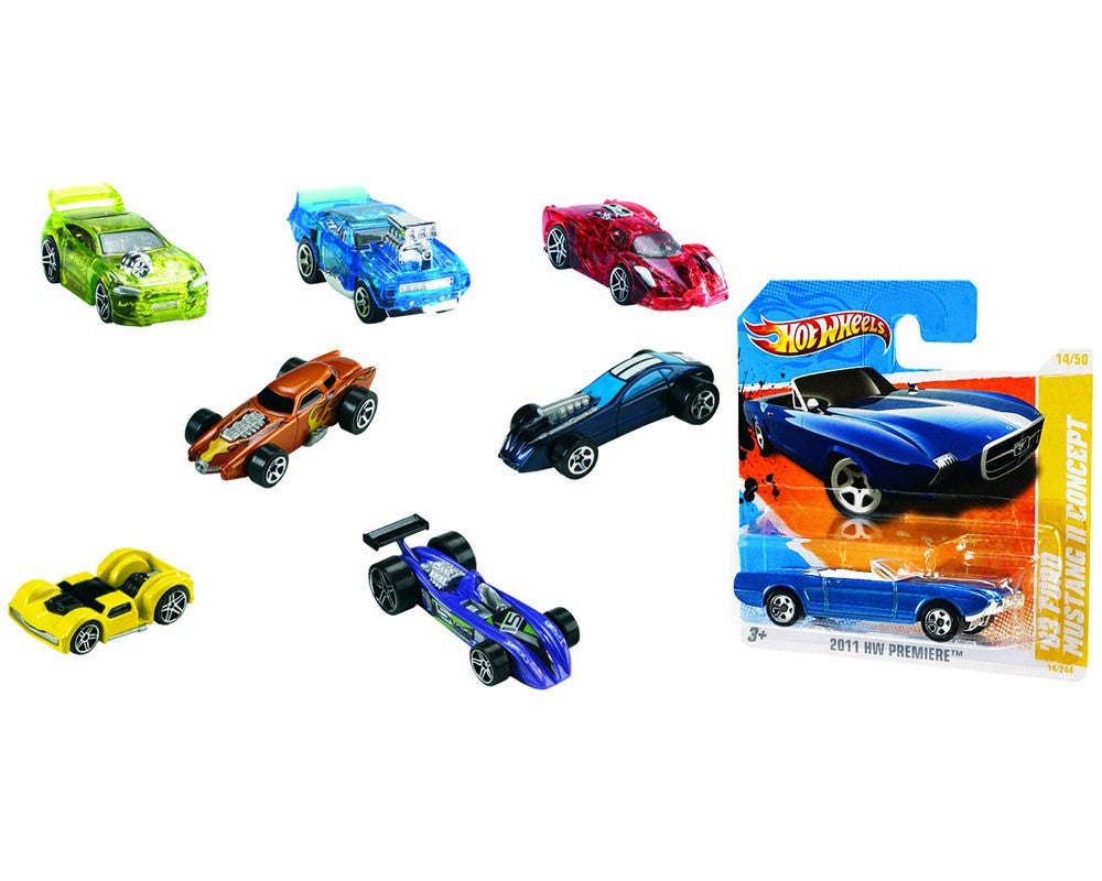 הוט ווילס מכונית בודדת במגוון צבעים