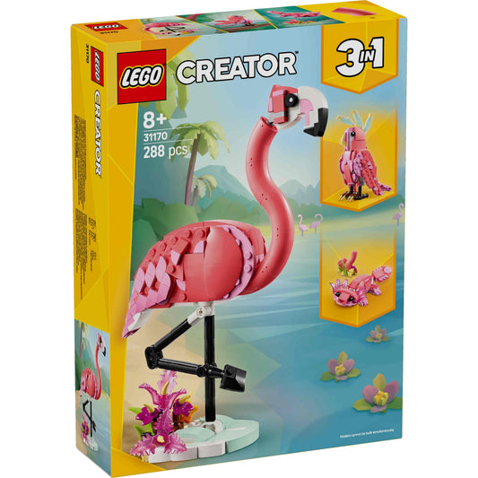 לגו קריאטור חיות בר פלמינגו ורוד 31170