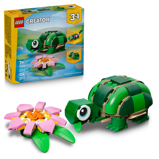 לגו קריאטור צב עם שושנת מים 31377