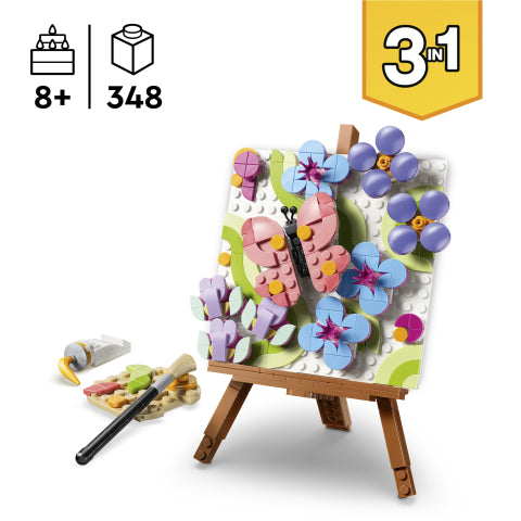 לגו קריאטור ציור אומנות פרחוני לעיצוב 31390