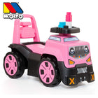 Pink Jeep Ride-On with 10 Blocks