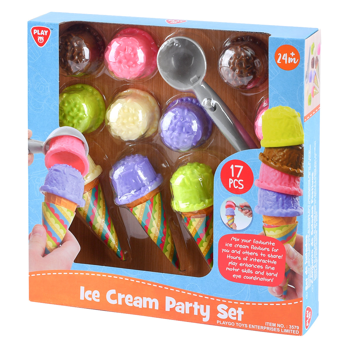 17 Piece Ice Cream Party Set
