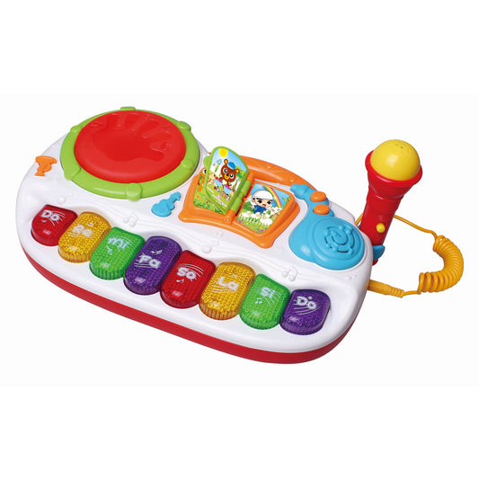 מקלדת מוזיקלית לפעוטות עם מיקרופון