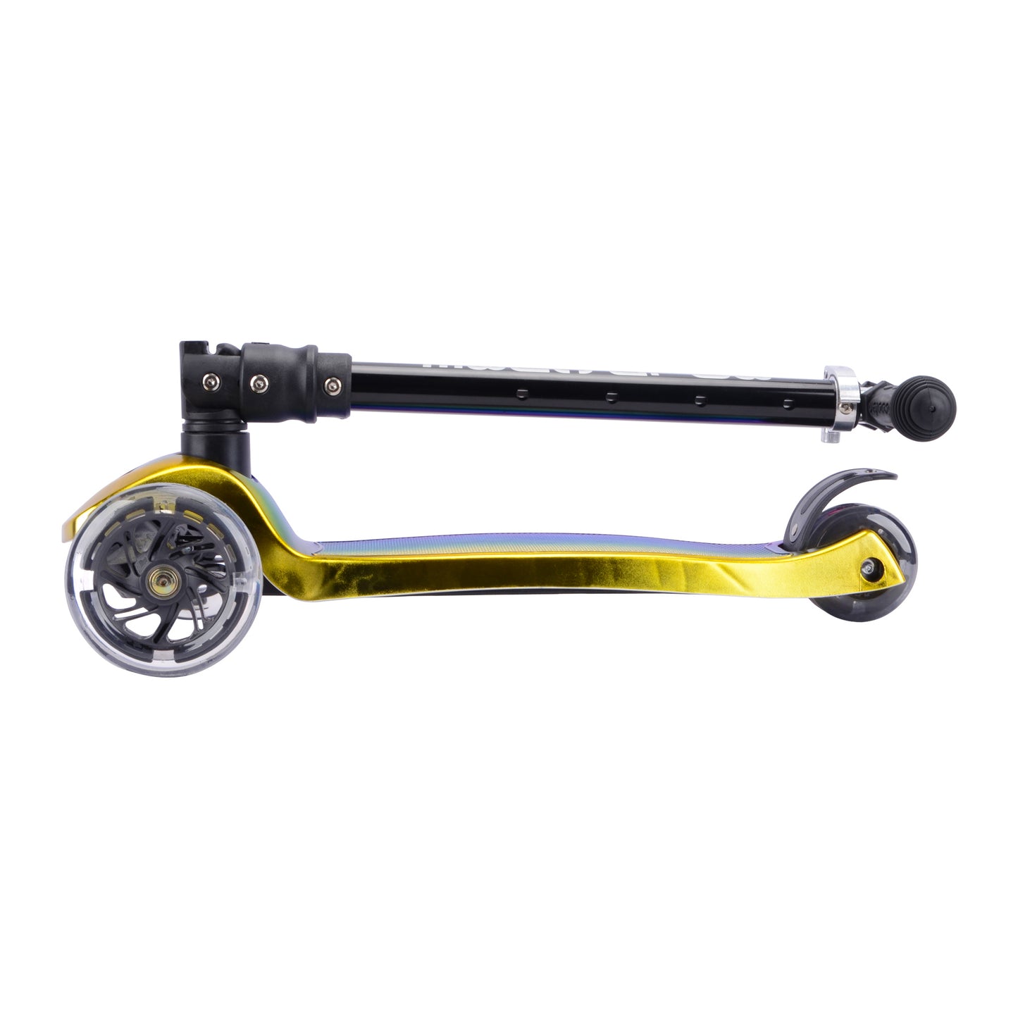 קורקינט 3 גלגלים מתקפל מטאלי כהה