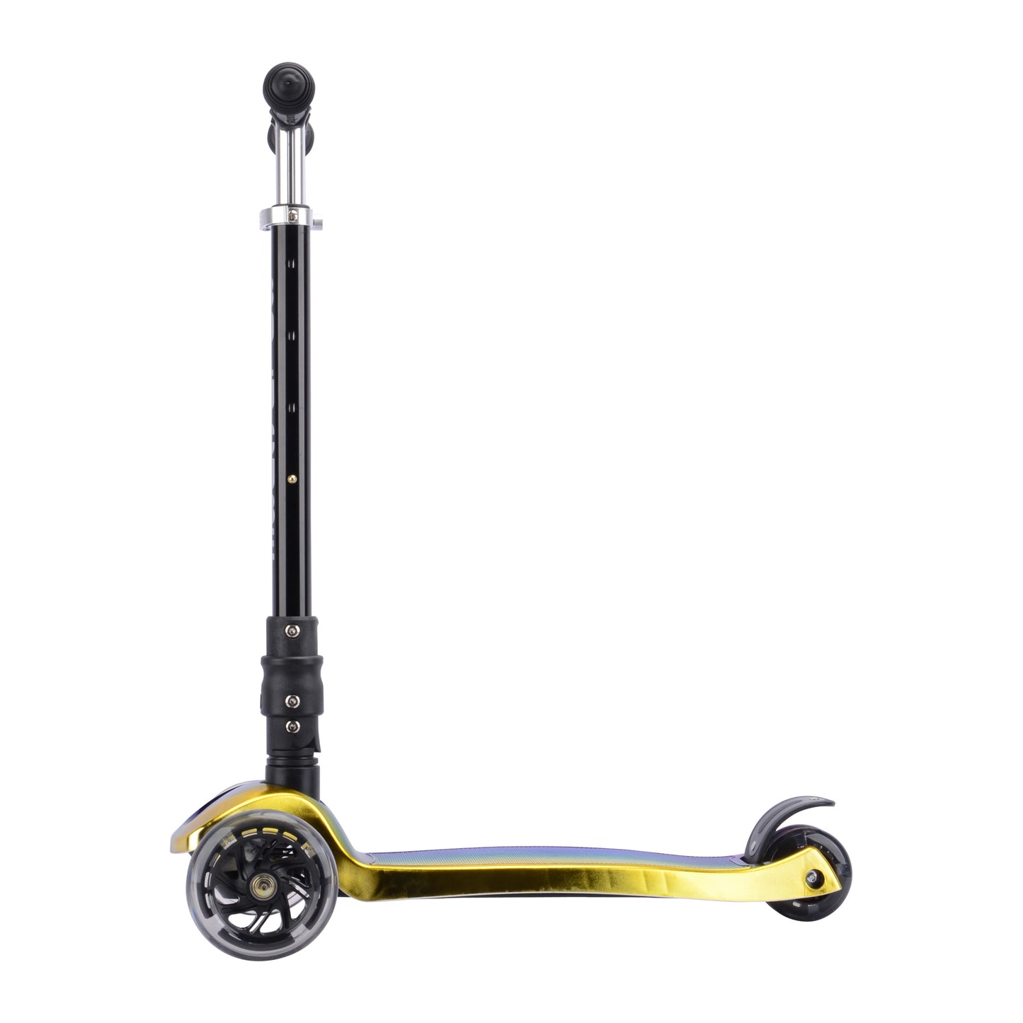 קורקינט 3 גלגלים מתקפל מטאלי כהה