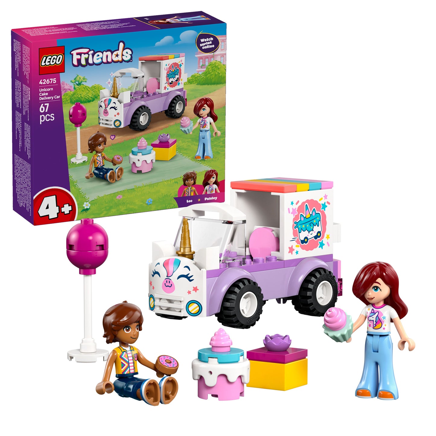 לגו חברות רכב משלוחיםשל חד קרן לעוגות 42675