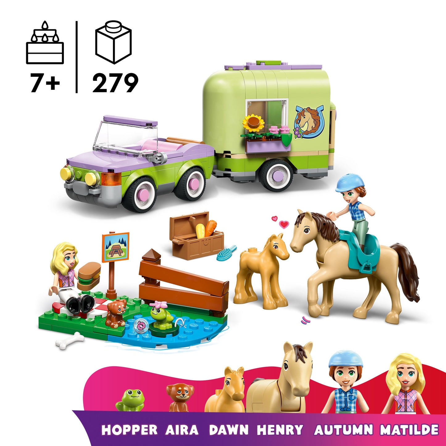 לגו חברות קרוואן עם סוס וסייח 42695