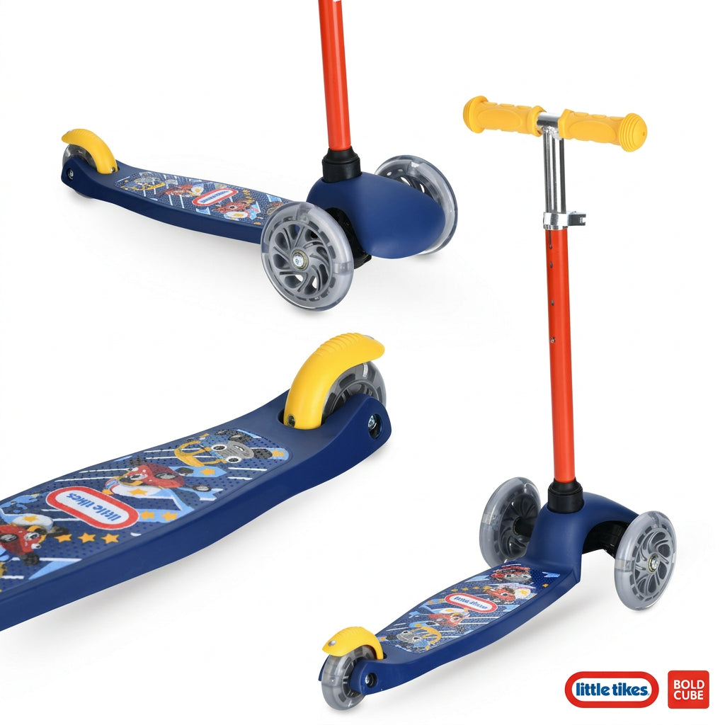 Red 3-wheeled scooter