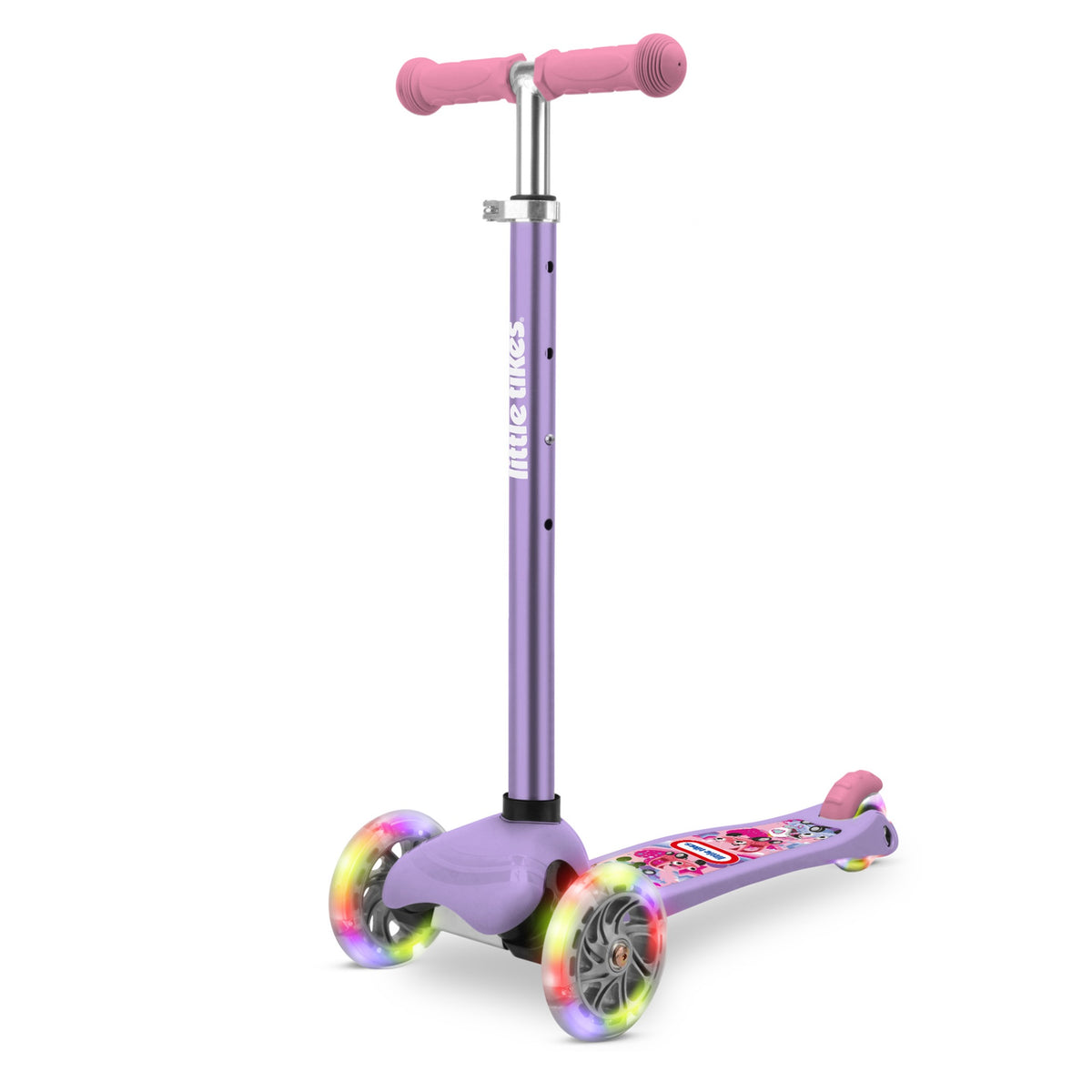 קורקינט 3 גלגלים ורוד סגול