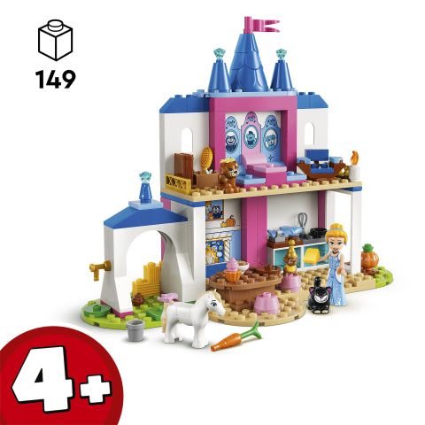 43283 לגו דיסני טירה של סינדרלה עם חיות וחברים