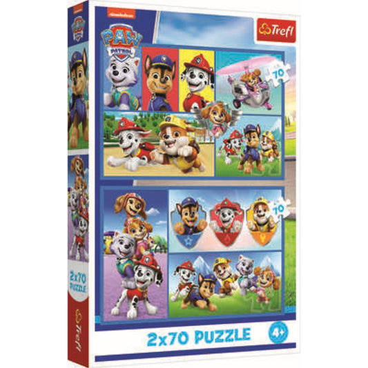 2 פאזלים 70 חלקים פאו פטרול