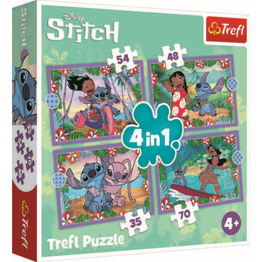 פאזל 4 ב1 דיסני לילו וסטיץ'