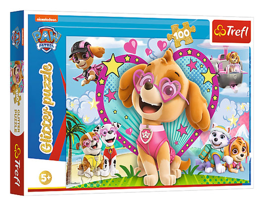 פאזל נצנצים 100 חלקים פאו פטרול