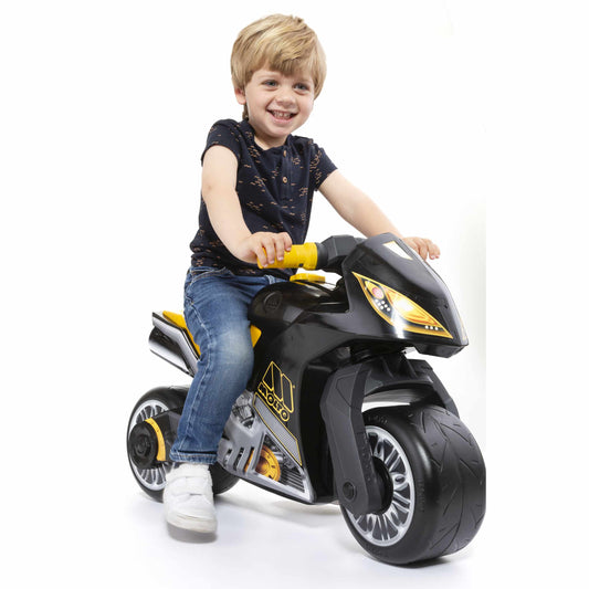 בימבה אופנוע מירוצים צהוב מוטקרוס