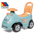 Blue 2-in-1 Ride-on Toy with Blocks