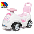 Pink 2-in-1 Ride-On Toy with Blocks