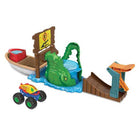 Hot Wheels Monster Truck Color Shifters Croc Track Playset with Vehicle (3)
