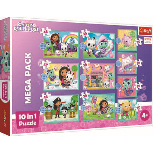 פאזל 10 ב1 בעולם בית הבובות של גבי