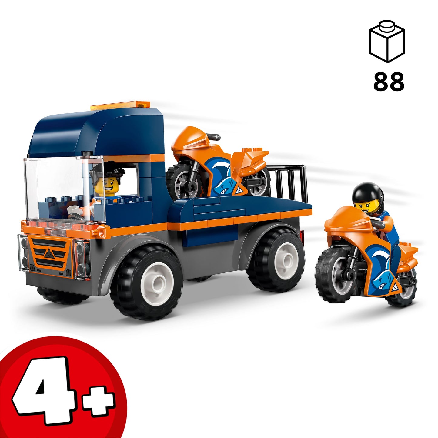 לגו סיטי משאית להובלת אופנועים 60491
