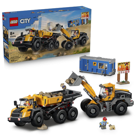 לגו סיטי משאית עפר ומעמיס קדמי 60494