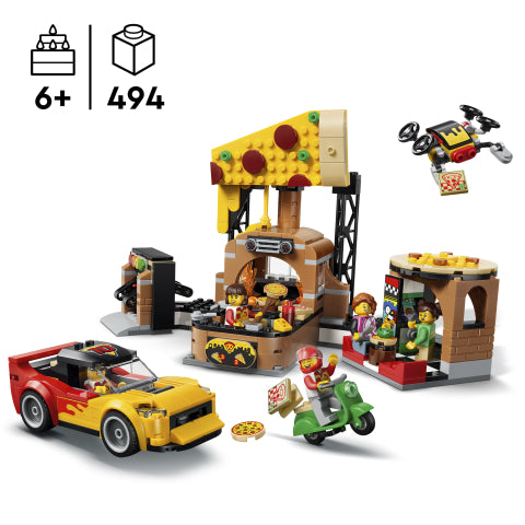 לגו סיטי חוויית משלוחי פיצות עם כלי רכב 60496