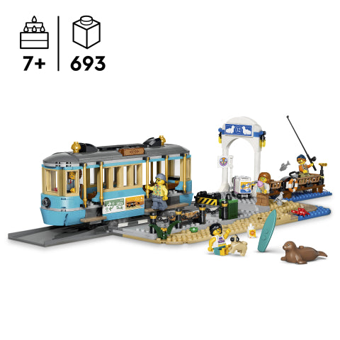 לגו סיטי חשמלית רחוב קלאסית לחוף הים 60506